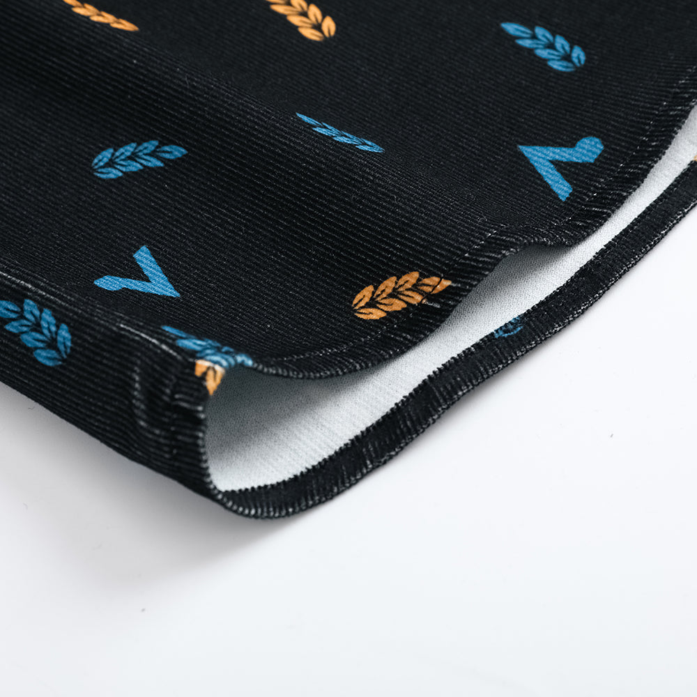 Vauva FW23-男孩雙口袋燈芯絨長袖襯衫(黑色)