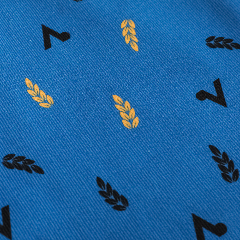 Vauva FW23-男孩雙口袋燈芯絨長袖襯衫(藍色)