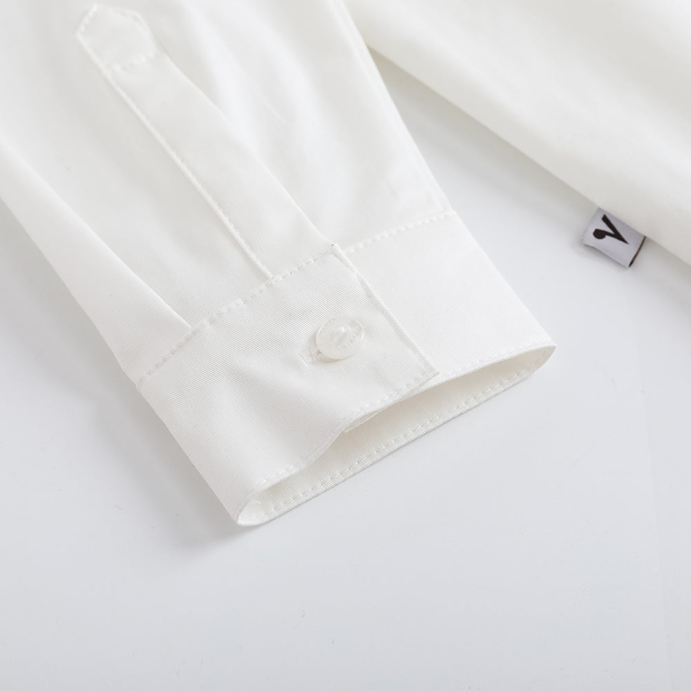 Vauva FW23-男孩棉襯衫(白色)