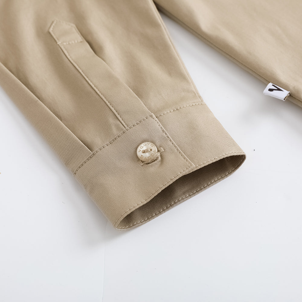 Vauva FW23-男孩棉襯衫(卡其色)