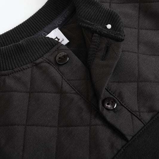 Vauva FW23-男孩黑色船員脖子運動衫