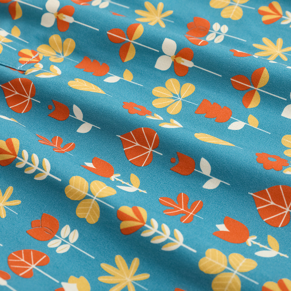 Girls Fungus Collar Printed Shirt