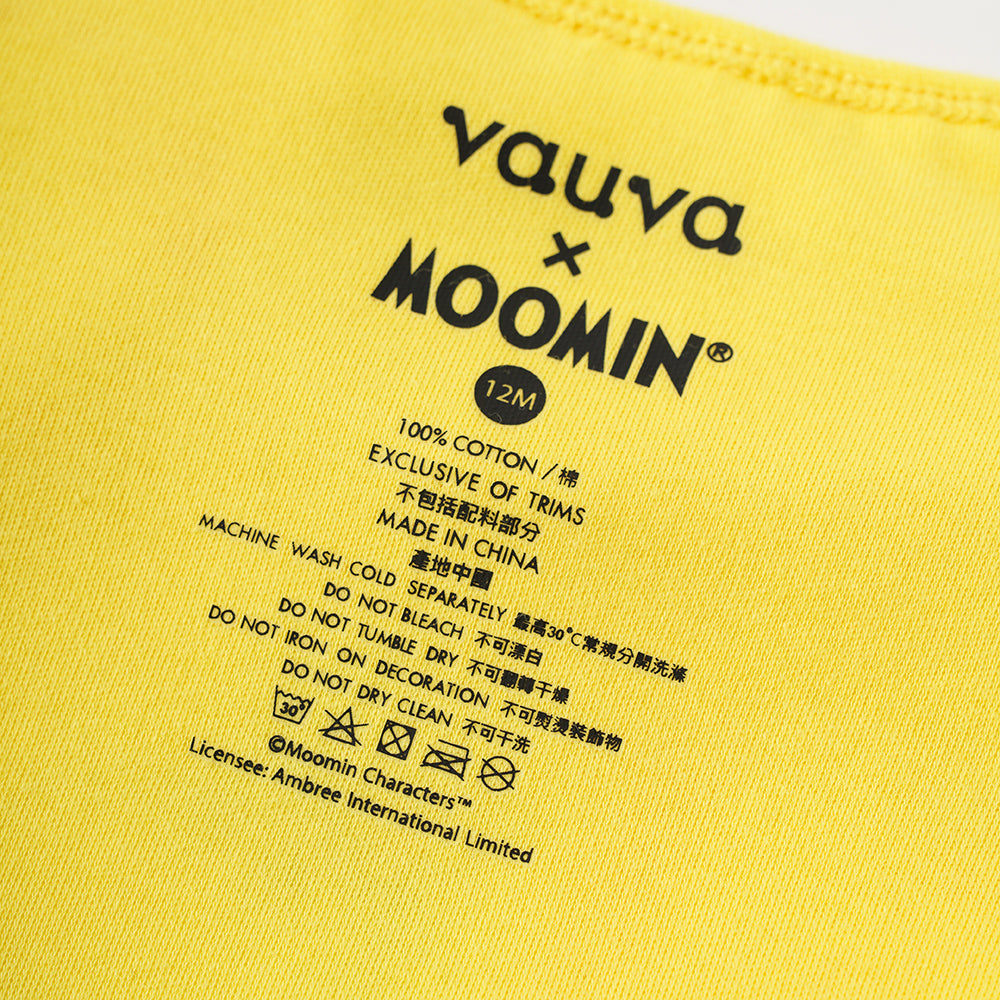 Vauva X Moomin SS23-女嬰Moomin Print棉花長袖緊身衣褲