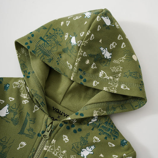 Vauva X Moomin SS23-男嬰棉帽長袖外套