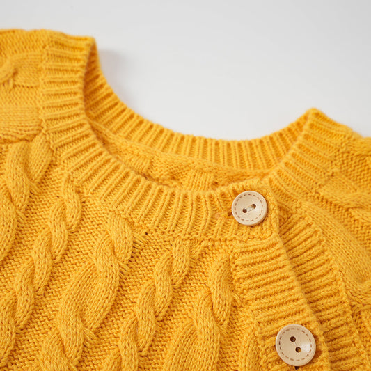 Baby Boy Carrot Pattern Cotton Long Sleeve Romper