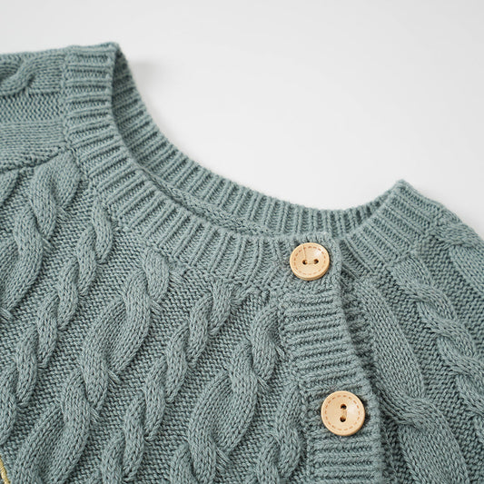 Baby Boy Carrot Pattern Cotton Long Sleeve Romper