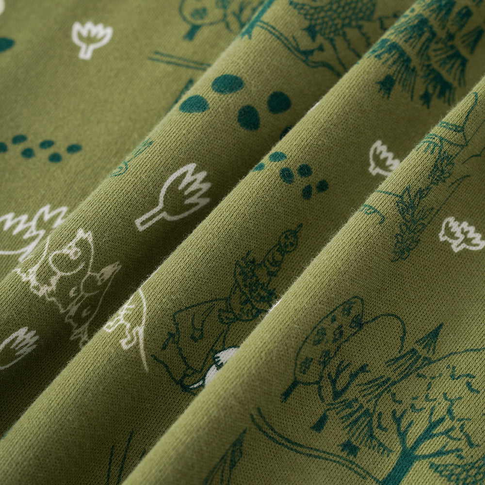 Vauva X Moomin SS23-遍布印刷棉無袖的男嬰