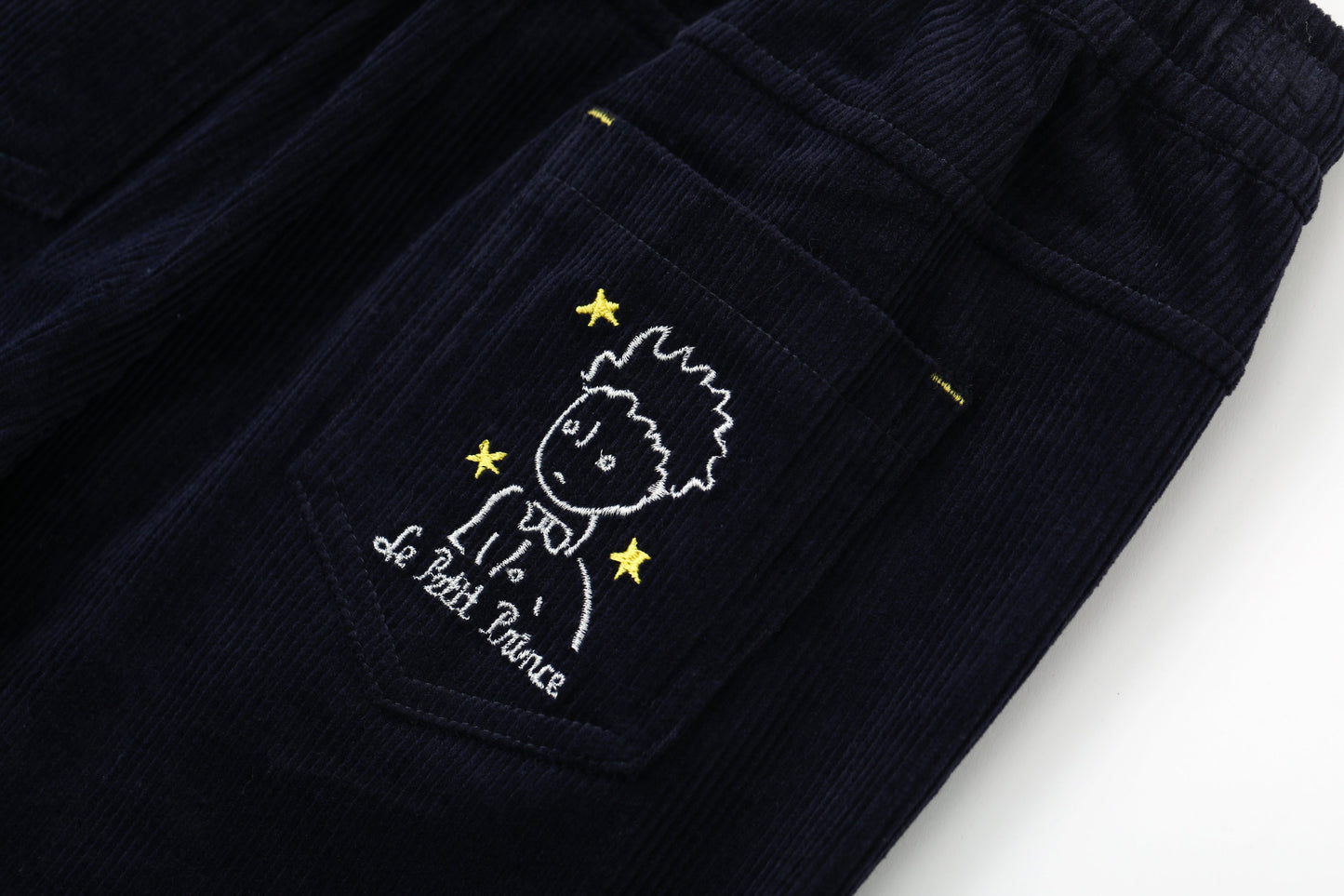 Boys Embroidered Corduroy Pants