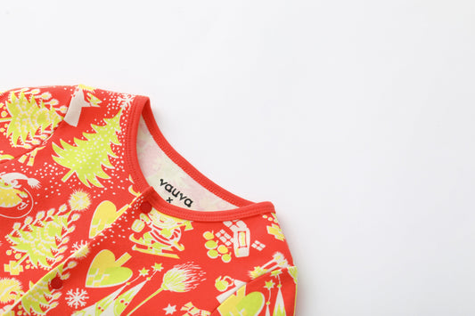 Vauva x Moomin 聖誕系列 - 姆明棉質連身衣