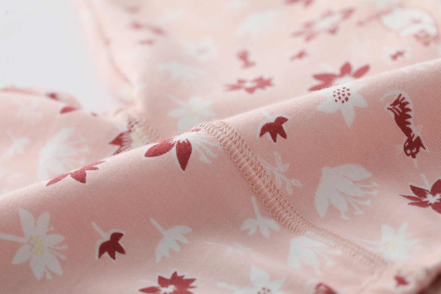 Vauva x Moomin FW23 - 女嬰姆明全身印花棉質長褲(粉紅)