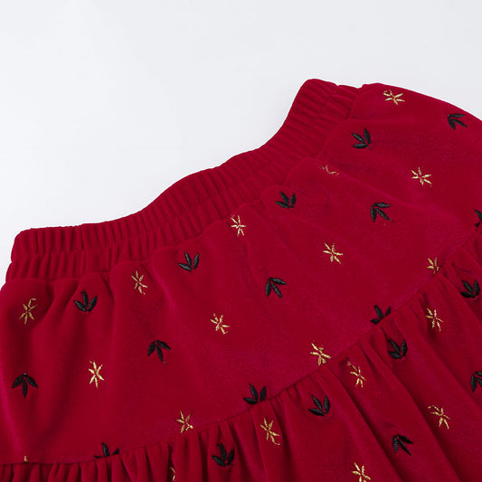 Girls Knitted Corduroy Skirt