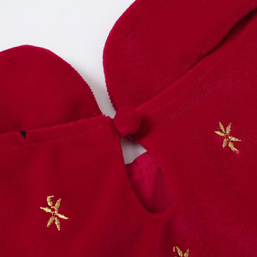 Vauva FW23-女孩刺繡燈芯絨上衣