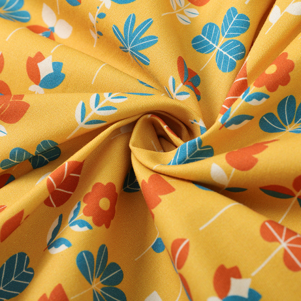 Girls Fungus Collar Printed Shirt