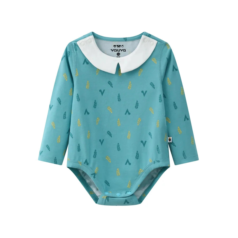 BBNS - Organic Cotton Pastoral Style Crew Neck Bodysuits, As pictured