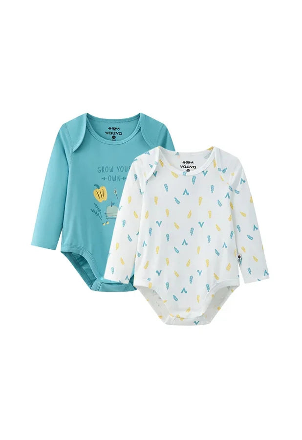BBNS - Organic Cotton Pastoral Style Bodysuits, As pictured