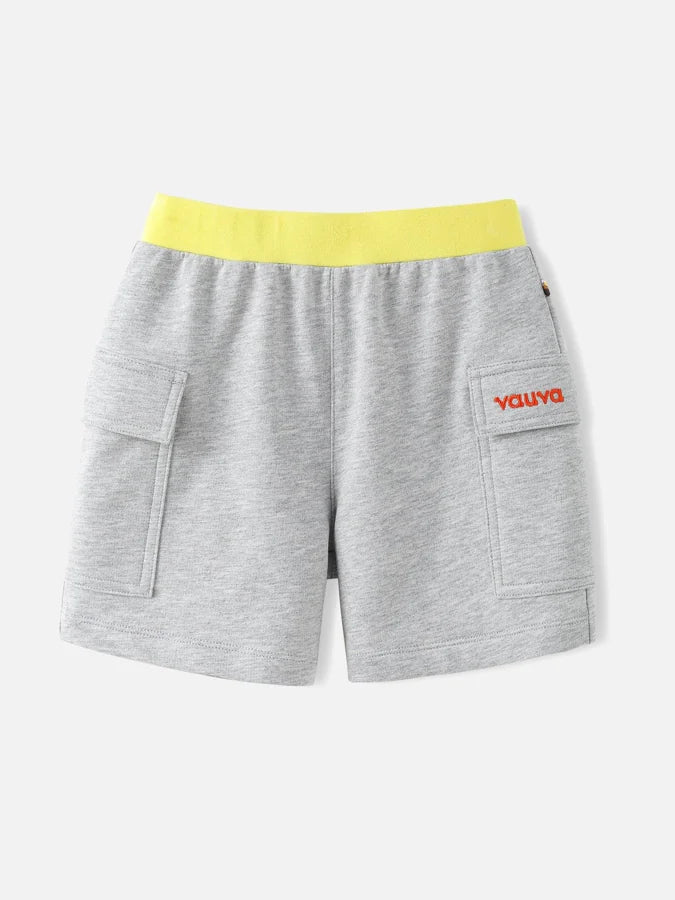 Boys Cargo Sport Shorts, Grey