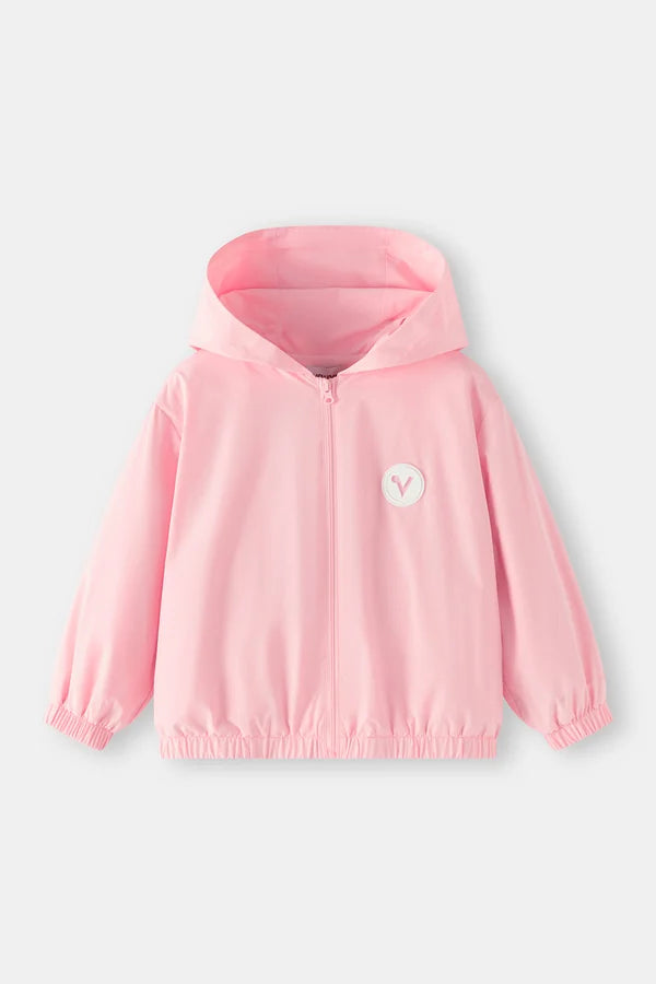 Girls Bloom Together Hooded Windbreaker, Pink