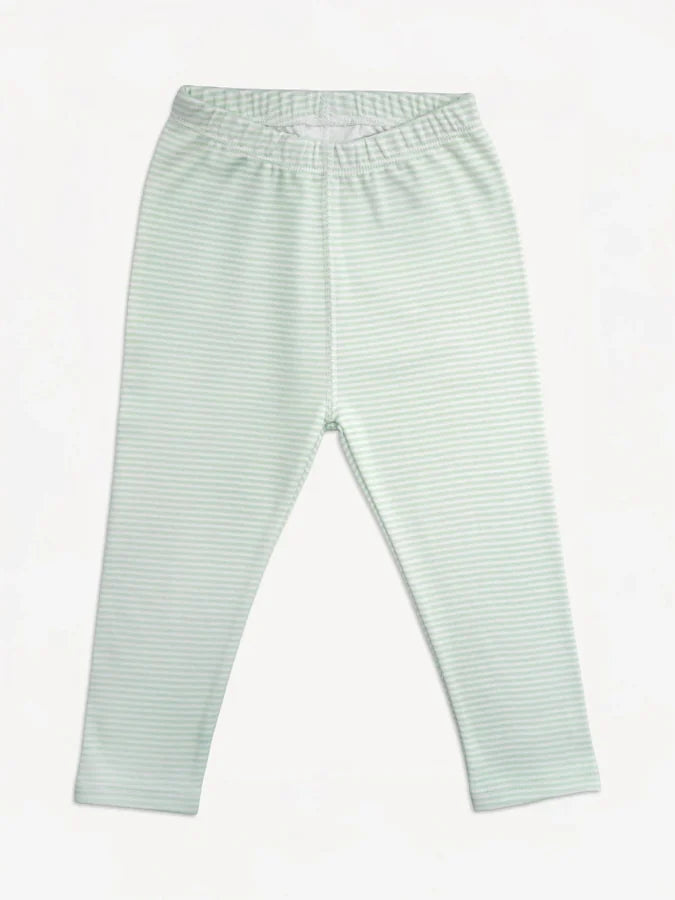 Baby Stripes Leggings, Mint