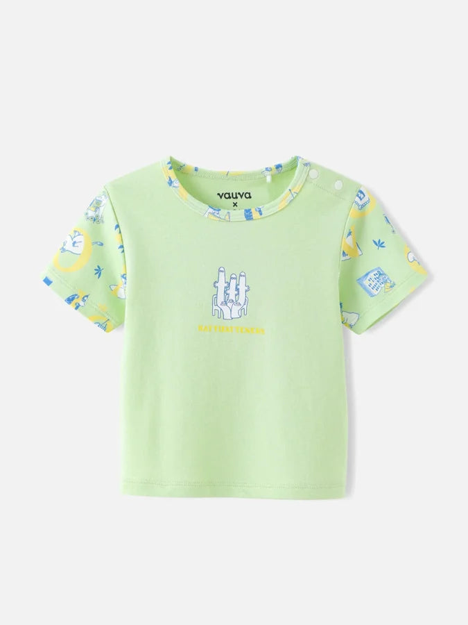 Hattifatteners Print Baby T‑Shirt, Green