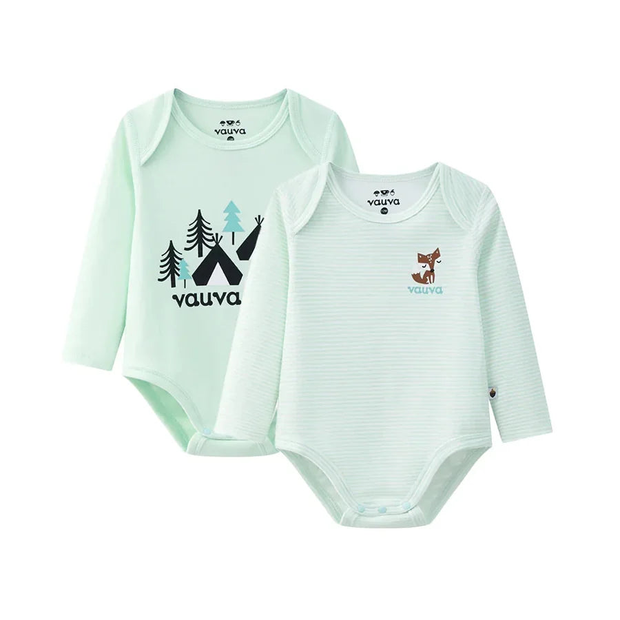 BBNS - Baby Anti-Bacterial Organic Cotton Bodysuits, As pictured