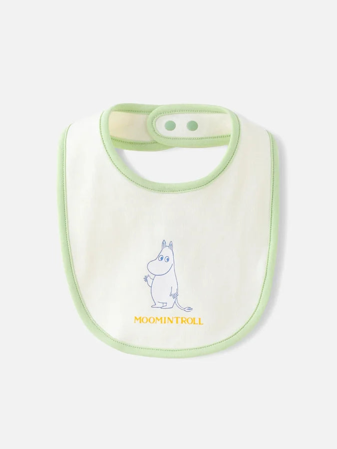 Moomintroll Print Baby Bib, Ivory