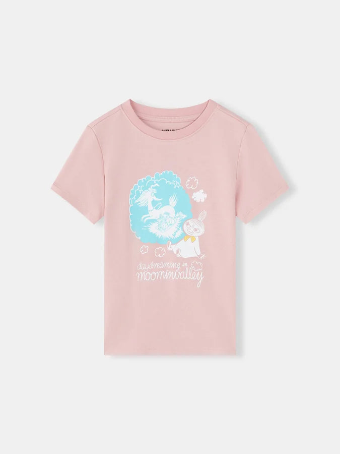 Girls Little My Print T-Shirt, Pink