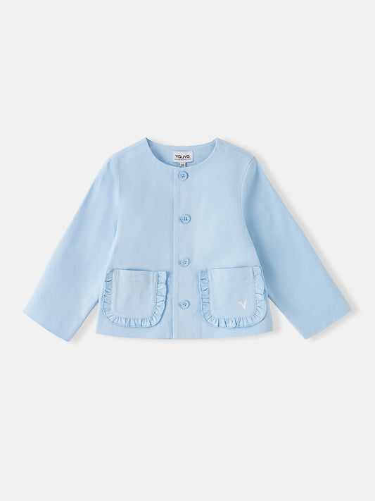 Kid Frills Buttoned Jacket