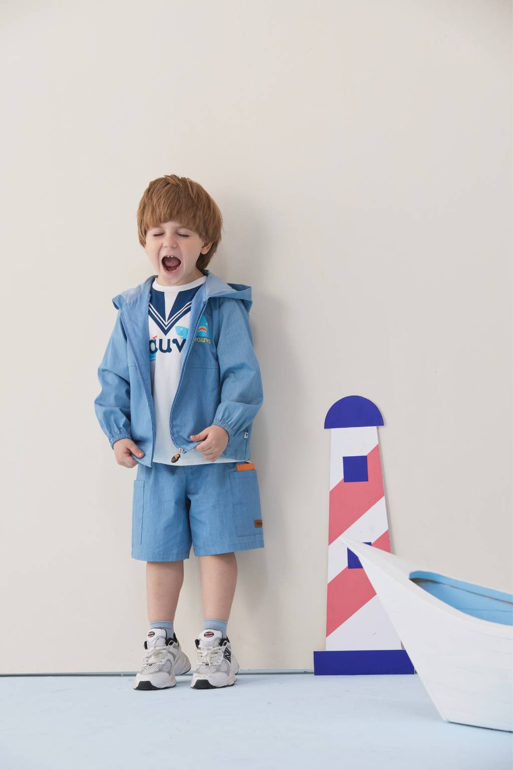 Toddler Shark Plain Print Jacket