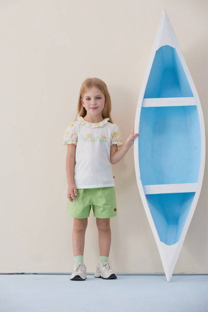 Toddler Girl Logo Print With Collar