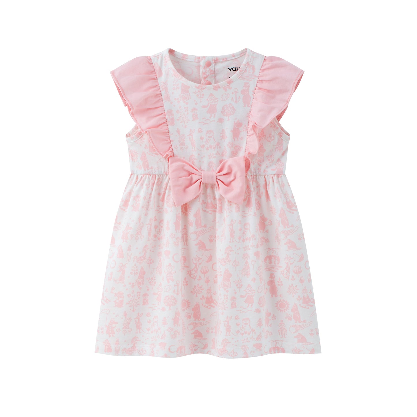 Baby Girl All Over Print Short Sleeve Dress