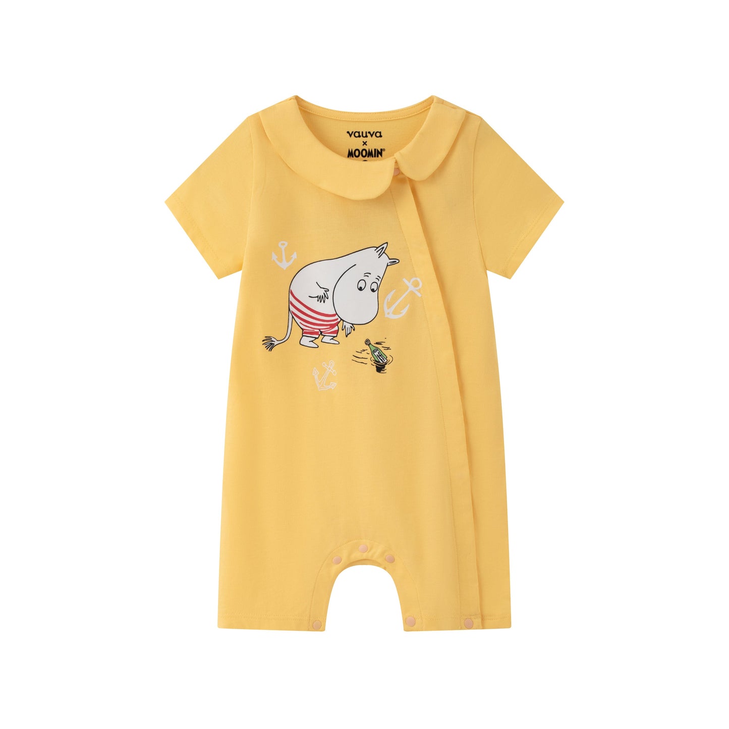 Baby Girl Moomin Print Short Sleeve Romper