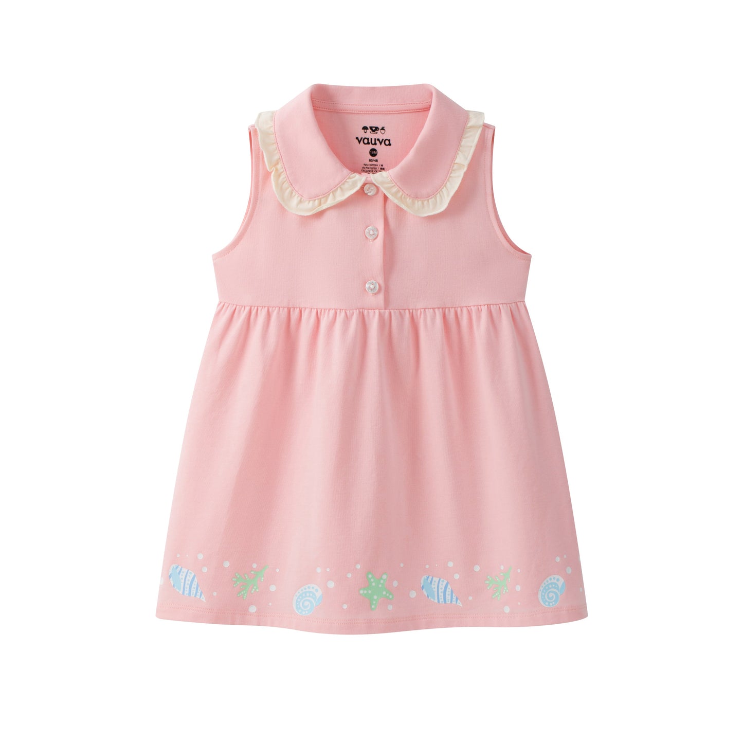 Baby Girl's Organic Cotton Plain Dress