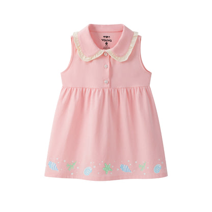 Baby Girl's Organic Cotton Plain Dress