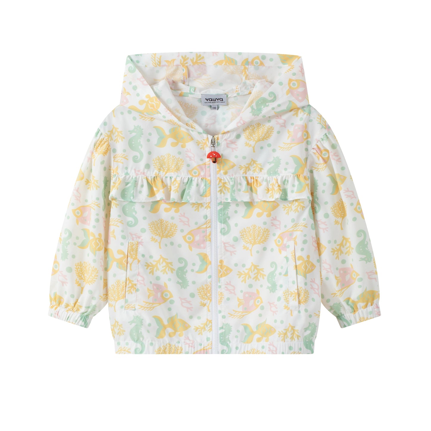 Toddler Fish All Over Print Uv Protection Jacket