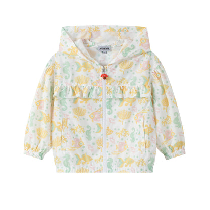 Toddler Fish All Over Print Uv Protection Jacket