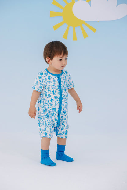Baby Moomin Print Short Sleeve Romper