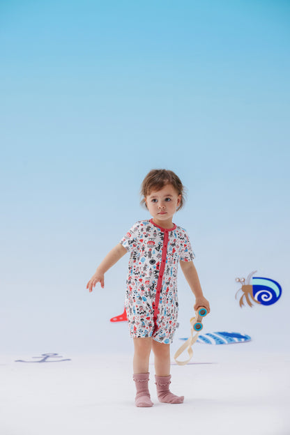 Baby Moomin Printed Short Sleeved Romper