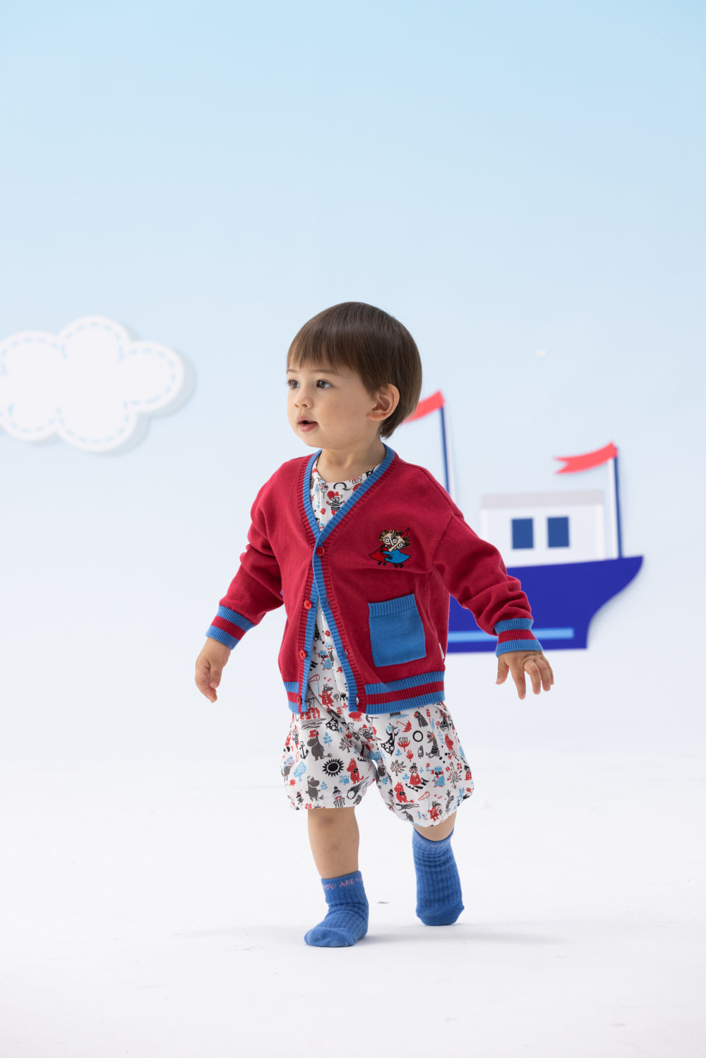 Baby Thingumy & Bob Embroidered Cardigan