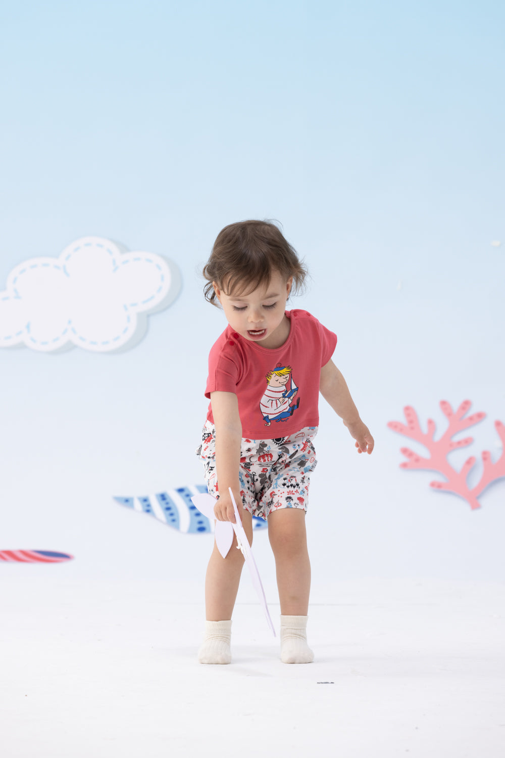 Baby Boys Too-Ticky Short Sleeve Romper