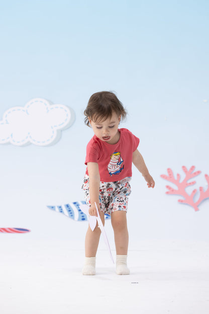 Baby Boys Too-Ticky Short Sleeve Romper