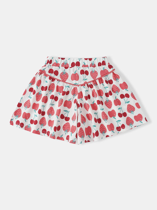 Kid All-Over Berries Print Culottes