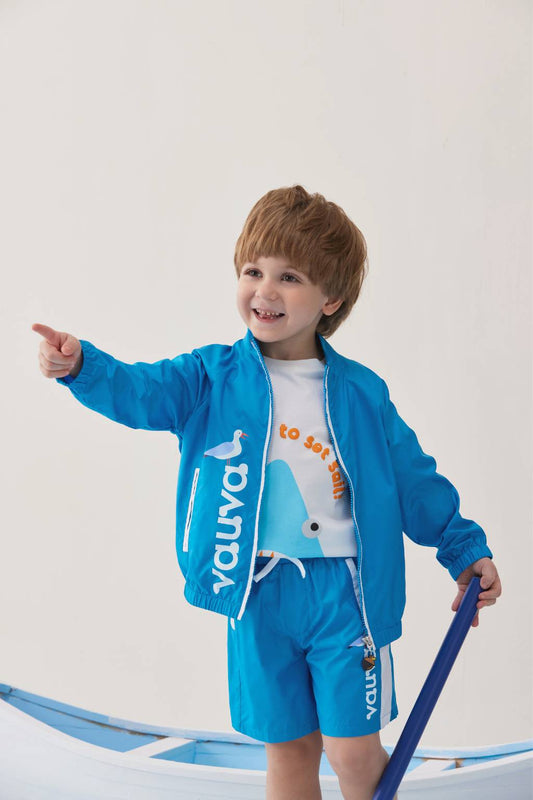 Toddler Logo Print Uv Protection Jacket