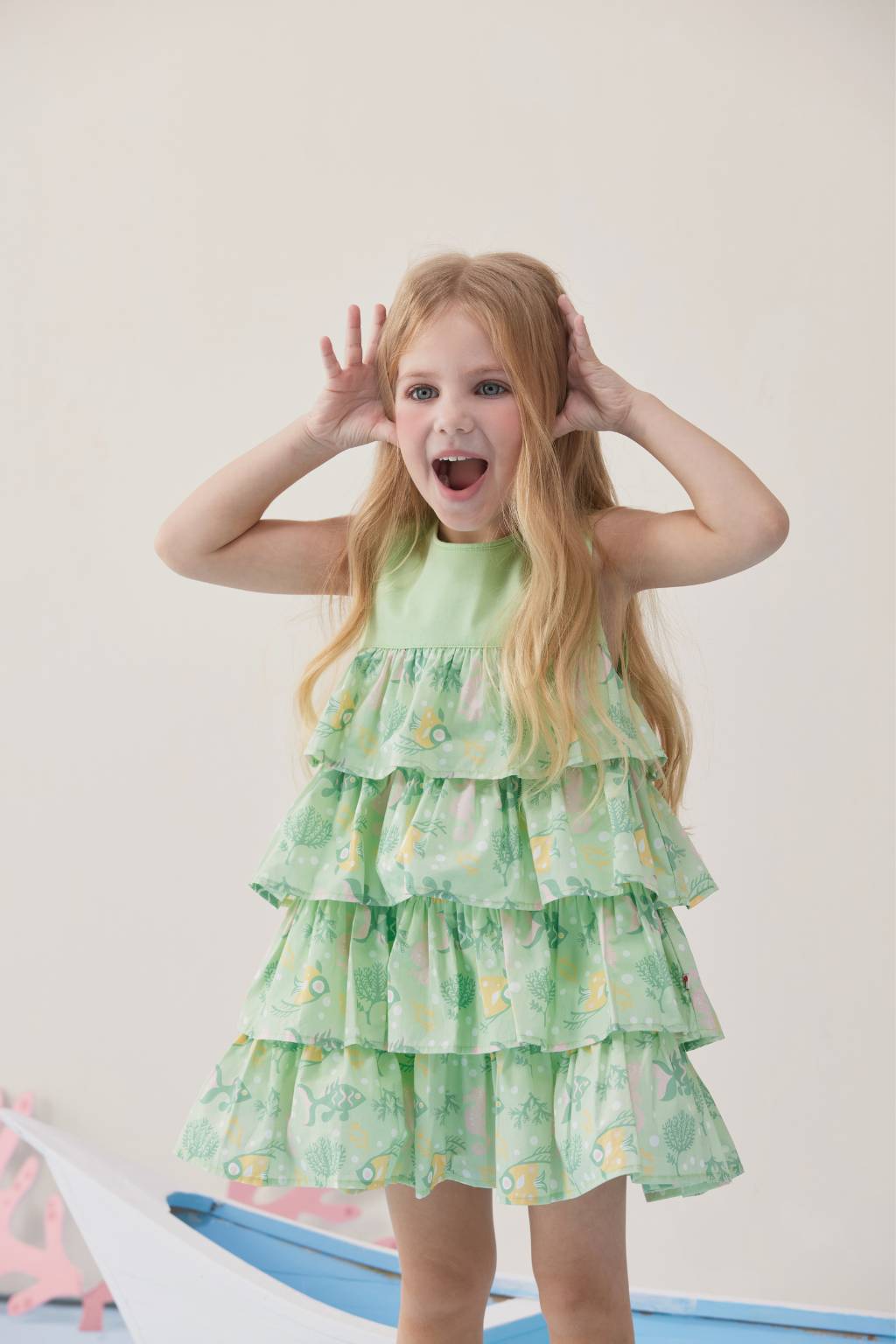 Toddler Girl Ruffle Short Sleeves Dress