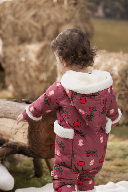 Baby Girls Long Sleeve Padded Romper
