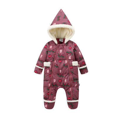 Baby Girls Long Sleeve Padded Romper