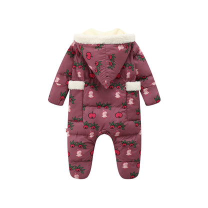 Baby Girls Long Sleeve Padded Romper