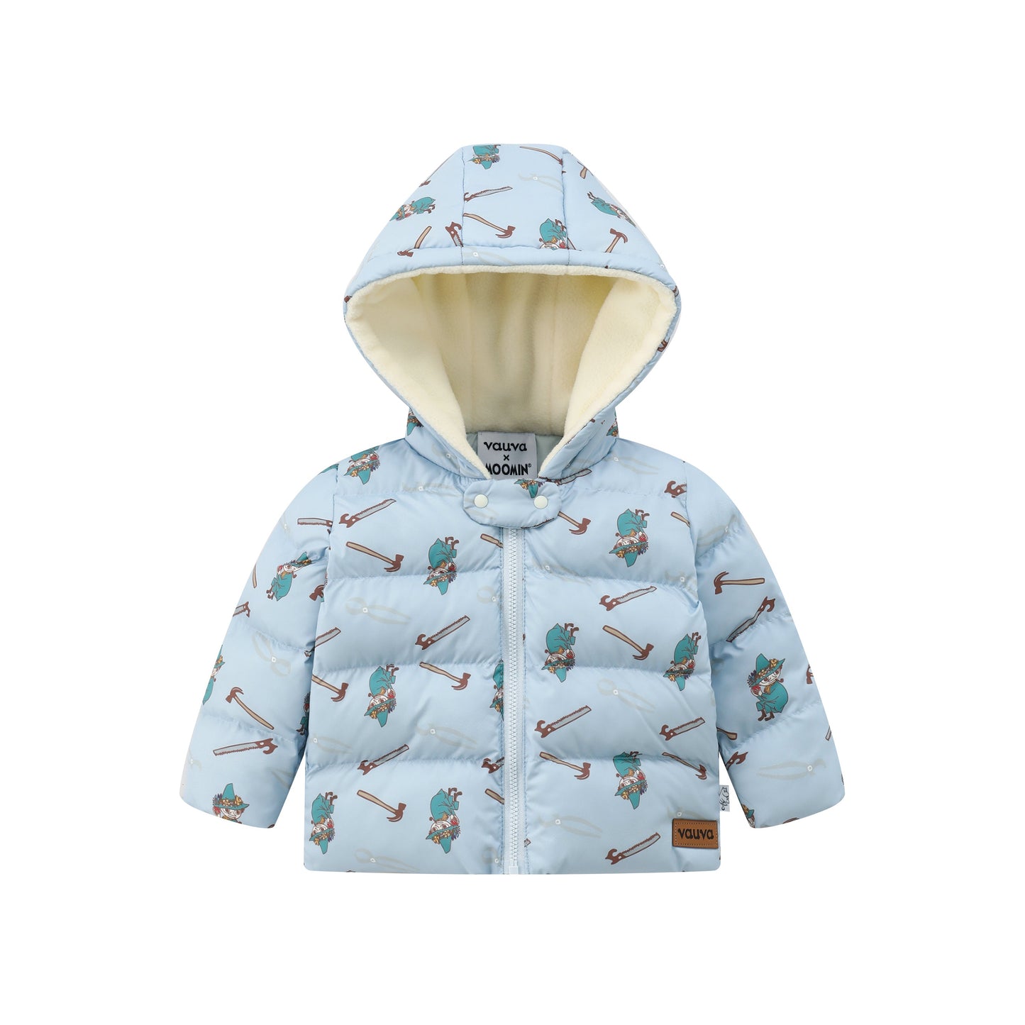 Baby Boys Moomin Padded Jacket With Hood
