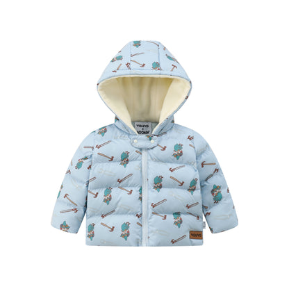 Baby Boys Moomin Padded Jacket With Hood