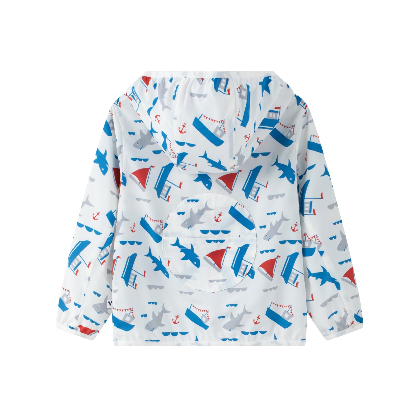 Boys Ocean All Over Printed Windbreaker Uv Protection