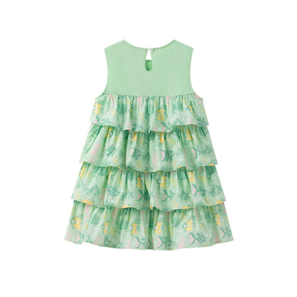Toddler Girl Ruffle Short Sleeves Dress